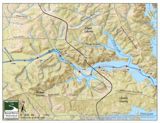 BRWT Maps Broad River Watershed Association